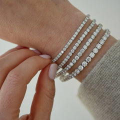 18k White Gold, 12.32 TCW