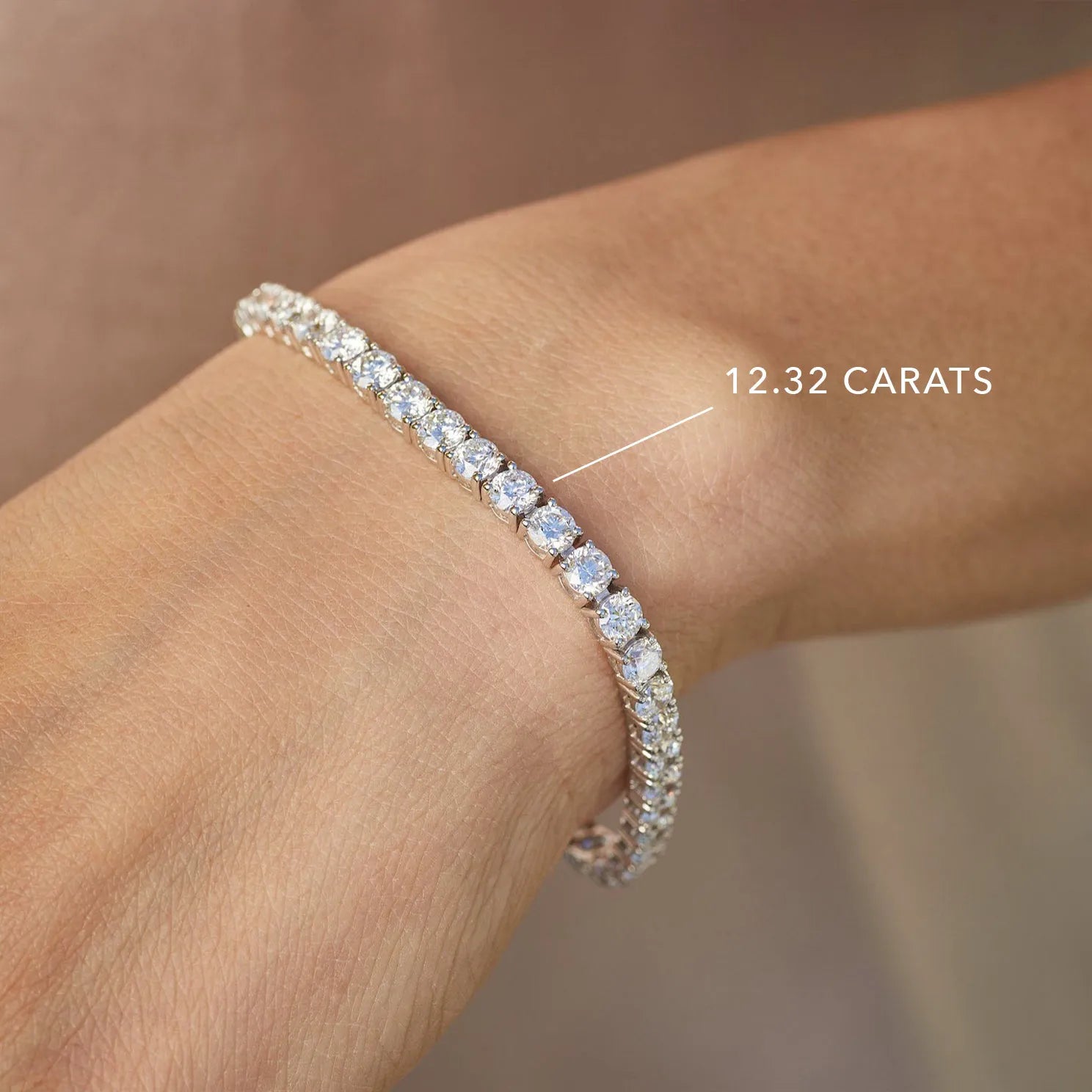 18k White Gold, 12.32 TCW