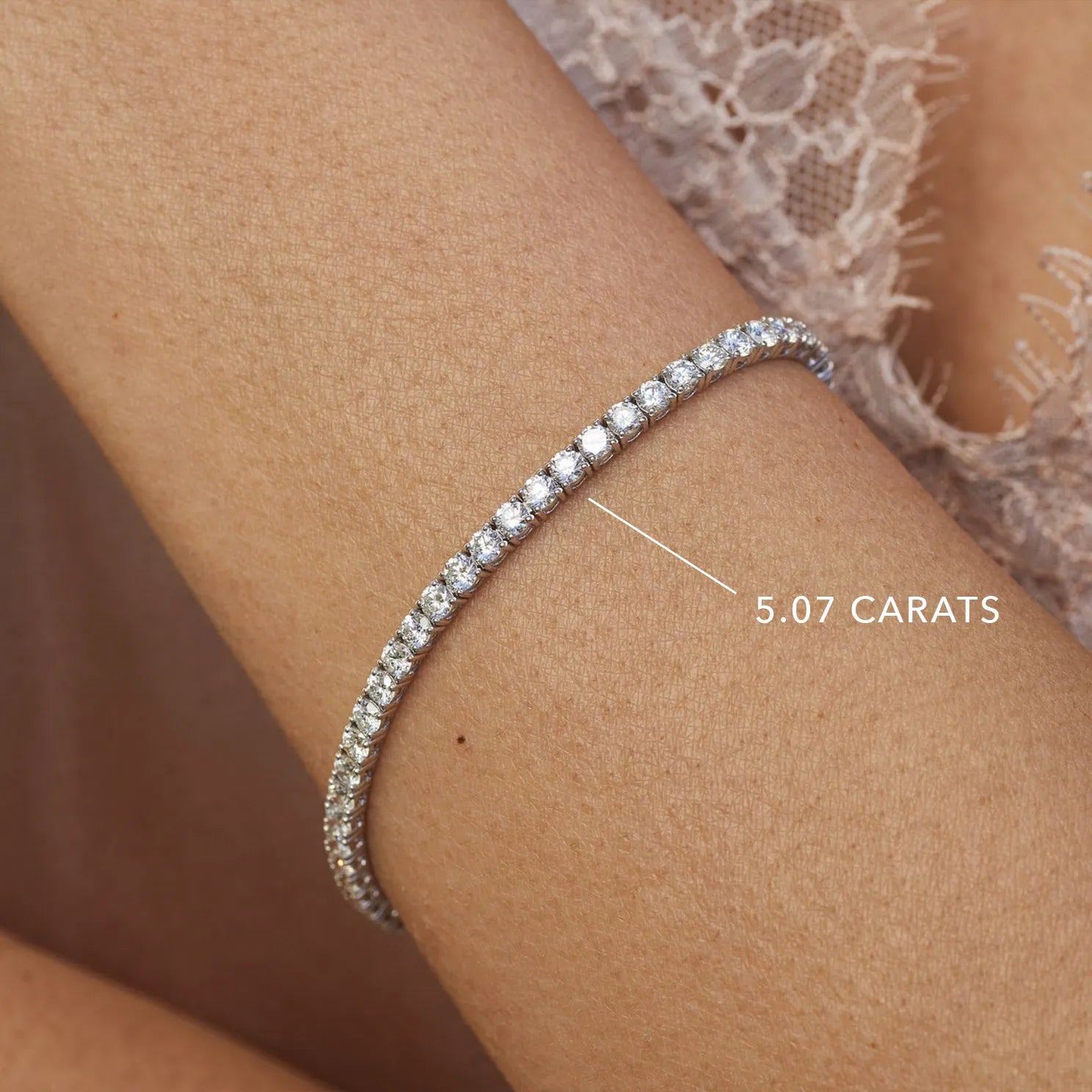 18k White Gold, 12.32 TCW