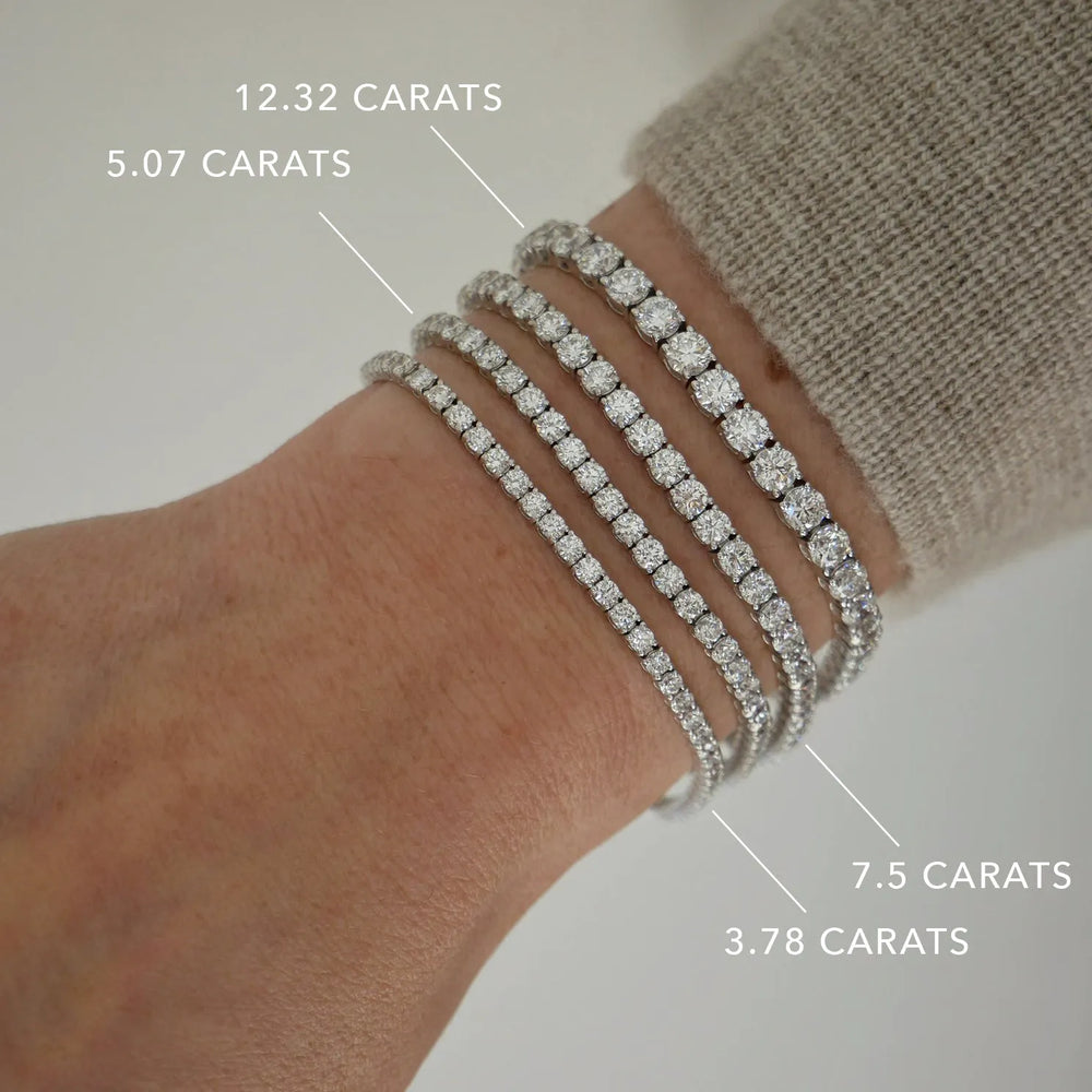 18k White Gold, 12.32 TCW