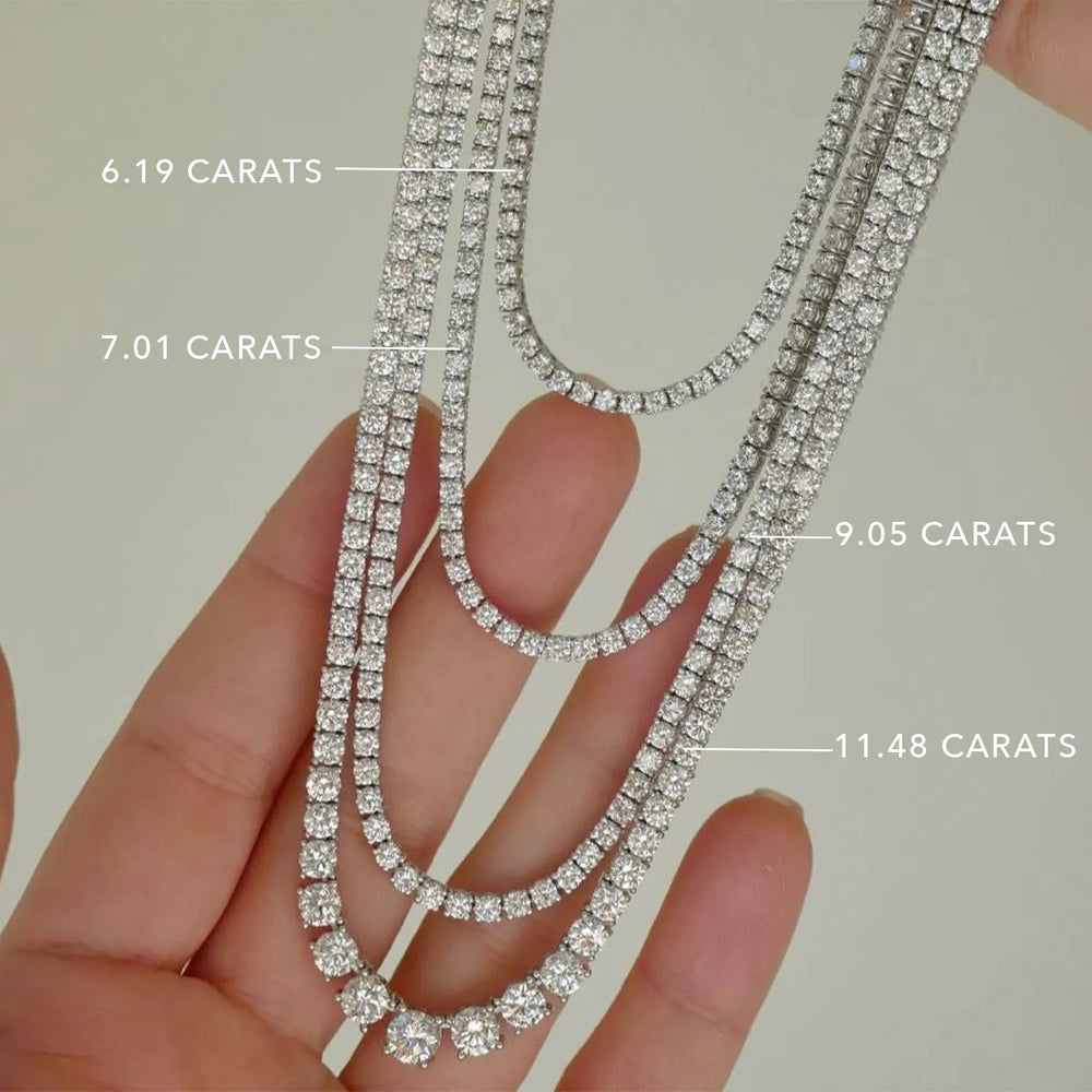 18k White Gold, 11.48 TCW