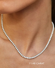 18k White Gold, 11.48 TCW
